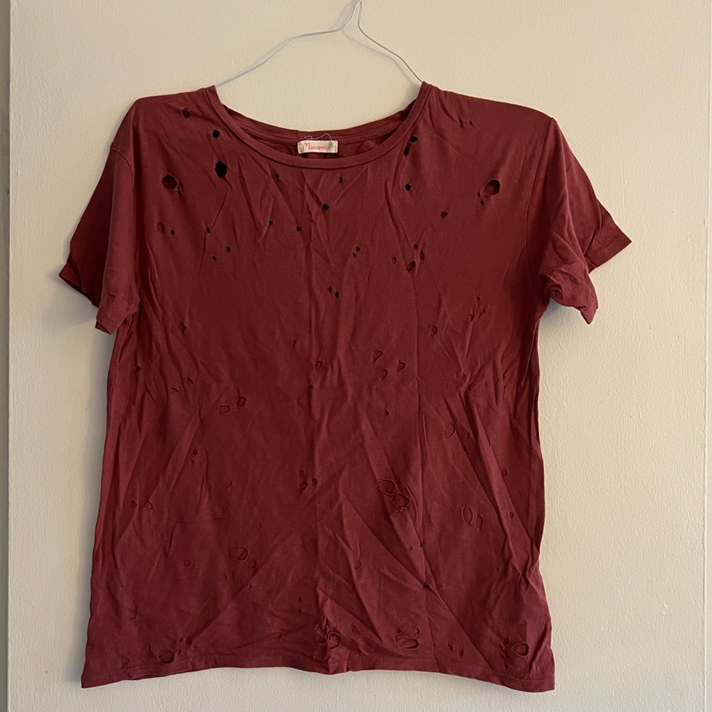Manonie Distressed T-Shirt